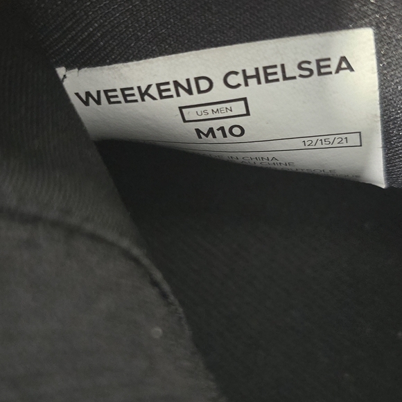 Vessi Men's Chelsea Sneaker Asphalt Waterproof Black On Off White 2 / Size M10 - Picture 15 of 15